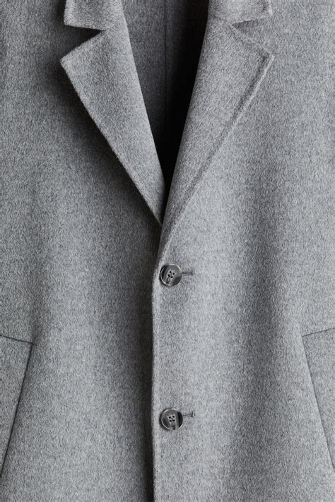 Men’s Grey Wool coat | H&M IN