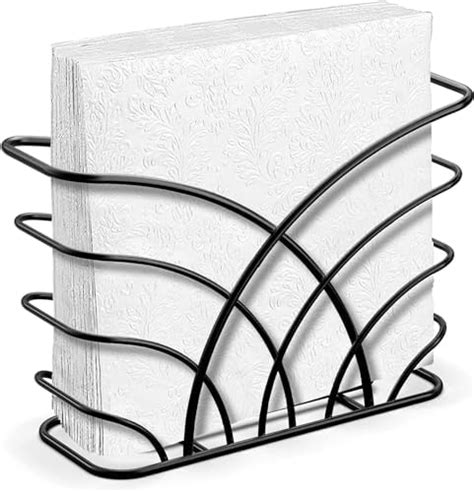Buy CentraLit Napkin Holder for Dining Table Décor, Freestanding Metal ...