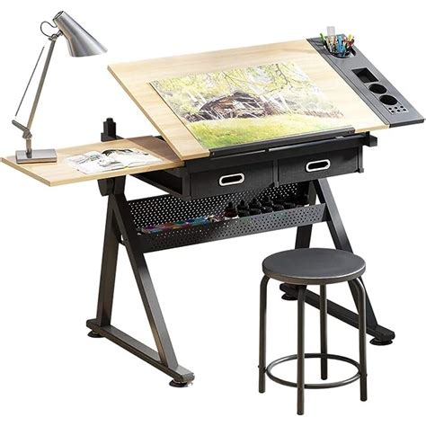 Adjustable Drawing Table Chart Artist Table Tiltable India | Ubuy