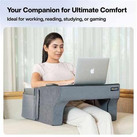 FOVERA Lap Desk Pillow | Perfect for Using on Bed, Sofa & Floor | Heig ...