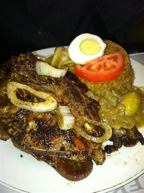 Dibi .... Senegalese lamb not sure how it's prepared but delicious ...