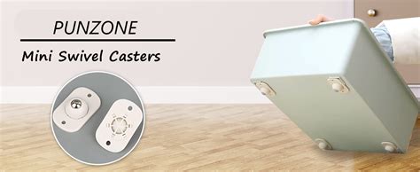 PUNZONE Self Adhesive Mini Swivel Casters Wheels - 360 Degree Rotation ...