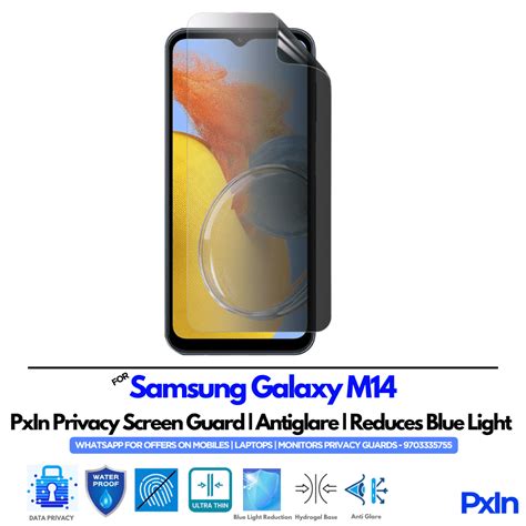 Privacy Screen Guard for Samsung Galaxy M14 Mobile | No.1