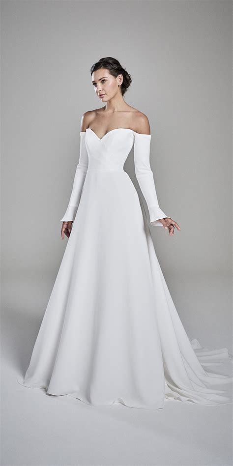 simple wedding dresses with sleeves