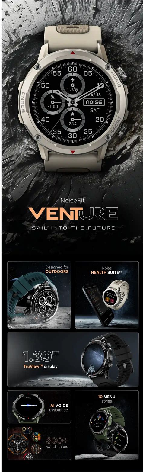 Buy Noise NoiseFit Venture Smartwatch, Jet Black at Reliance Digital
