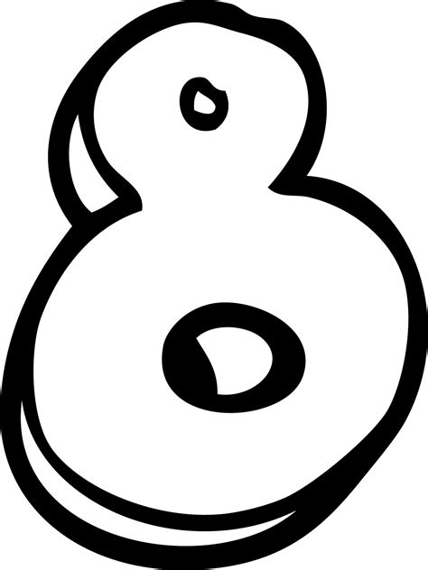 Image result for Number 8 Drawing
