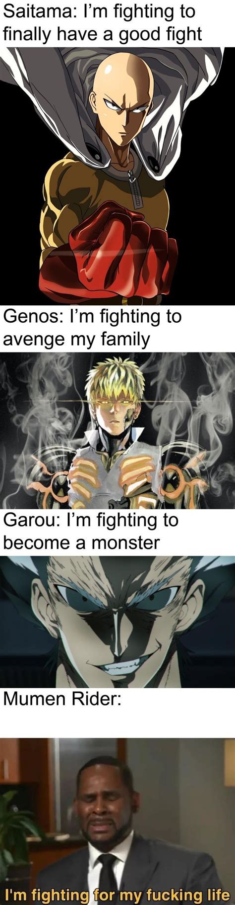 One Punch Man Meme to Serious 的图像结果