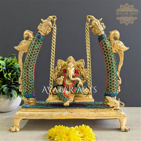 Brass Swing Lord Ganesha – Avatar Arts
