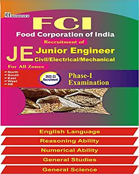 Buy FCI Junior Engineer J.E. 2022-23 (Set of V Booklets) Civil ...