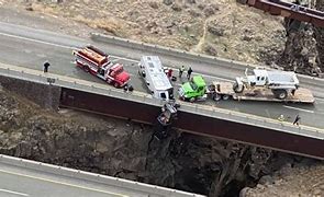 Image result for Man rescued dangling from bridge