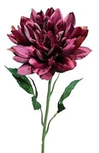 Buy Motif Artificial Dahlia Flower Stick: Elegant White and Wine Color ...