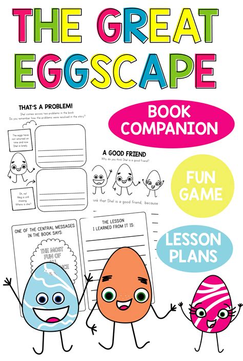 The Great Eggscape read aloud activities and teaching ideas - Little ...