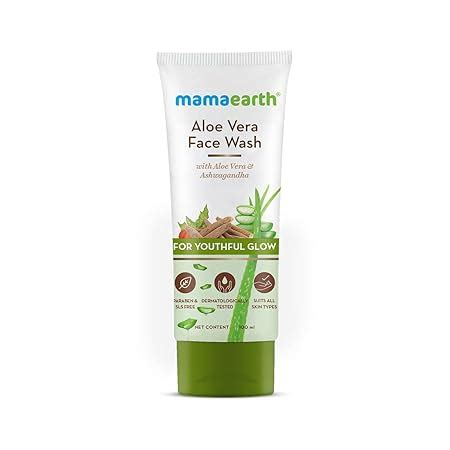 Mamaearth Aloe Vera Face Wash with Aloe Vera & Ashwagandha for a ...