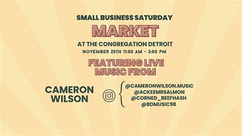 Live Music and Small Business Market @ The Congregation Detroit, The ...