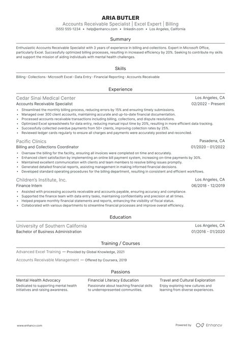 1 Successful Accounts Receivable Specialist Resume Example And Writing Tips for 2024