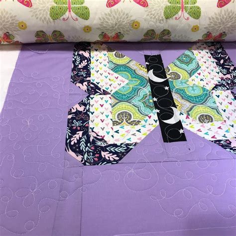 Butterfly Quilt Patterns and Freehand Longarm Quilting