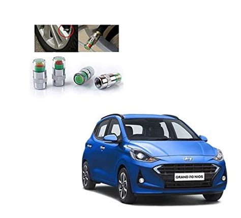 Buy Kozdiko Car Tire Air Alert Iron Tyre Valve Caps Set of 4 Pcs for ...