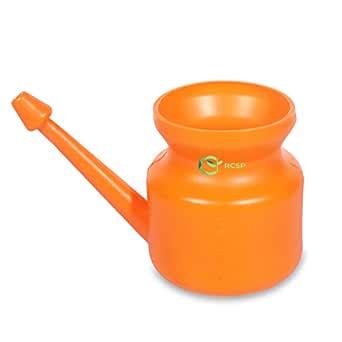 RCSP Unbreakable Plastic Round Jal Neti Pot Helpful in Sinus, Light ...