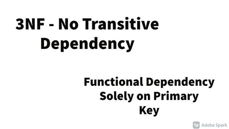 Image result for 3NF Explained