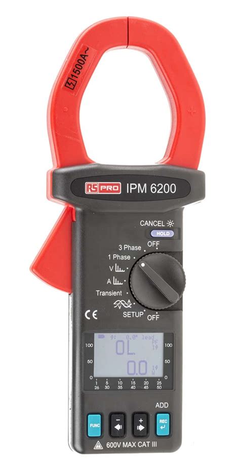 RS PRO | RS PRO IPM6200 Power Quality Analyser, 3-Phase, 1500A Max ...