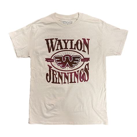 Waylon Jennings Ready for the Country Flying W Mens Tee Shirt– Waylon ...