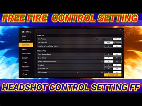 Image result for Free Fire Control Setting