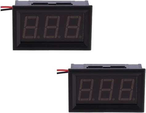 Digital Ac Volt Meter & Amp Meter Upto 50A, 230Ac (A1+V1), Red : Amazon ...