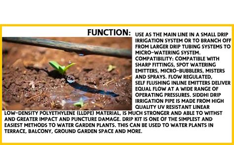 Siddhi 16Mm Flat Inline Drip 1000 Meter Lateral 0.25 Thickness Meter ...
