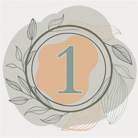 Number 1 in circle vector illustration line circuit | Premium AI ...