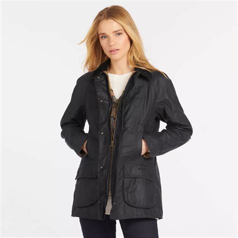 Barbour hooded wax jacket womens online