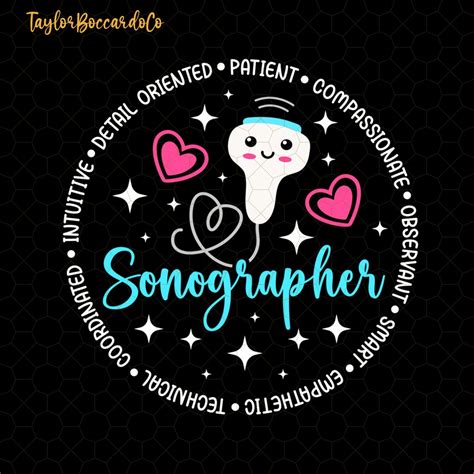 Sonographer Appreciation Png, Circle Sonography Student Grad Gift, Gift for Sonographers Png ...