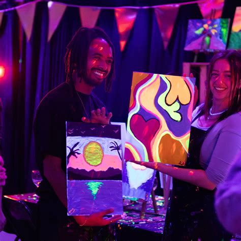 SIP AND PAINT IN THE DARK AT REMBRANDT VAN WINE - All You Need to Know ...