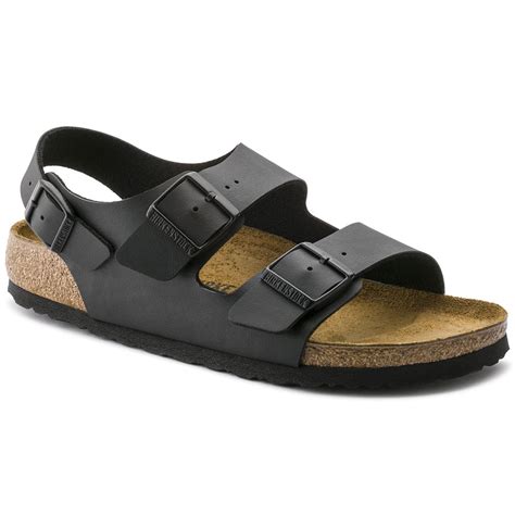 BIRKENSTOCK Milano Birko-Flor Sandals - Black