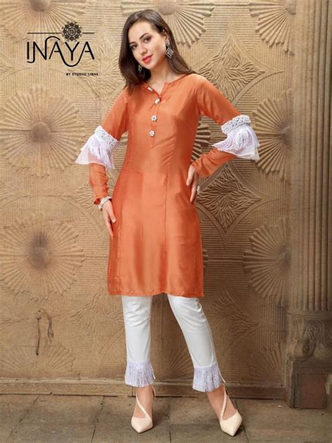 Inaya By Studio Libas Designer Tunic With Cigarette Pants - ashdesigners.in