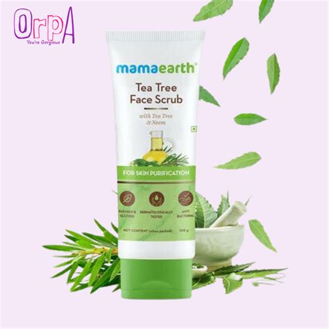 Mamaearth Tea Tree Face Scrub - 100g - Orpa
