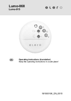 Lumo-868 radio sensor for light, twilight and glass breakage