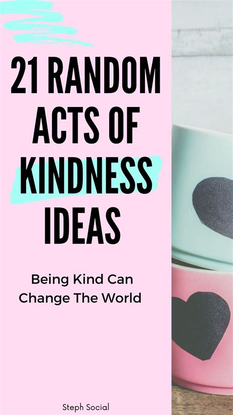Random act of kindness ideas examples – Artofit