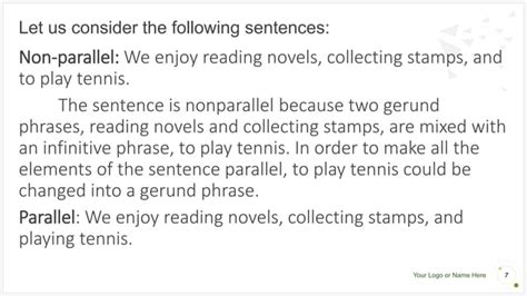 Image result for Use Parallel Structures