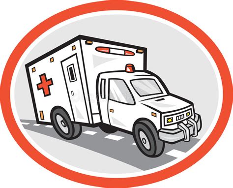 救护车紧急车卡车木刻 库存例证. 插画 包括有 - 61672972