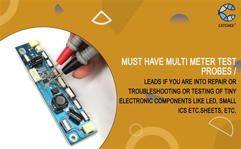 Catchex Multimeter Cord Probe Set Test Cable Pair for Universal Digital ...