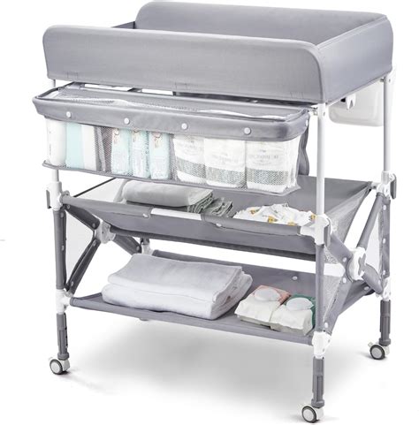 Amazon.com : Babevy Portable Baby Changing Table, Foldable Diaper ...
