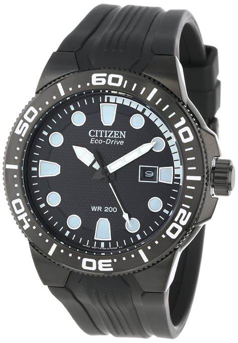 Citizen Men's BN0095-08E"Scuba Fin" Eco-Drive Stainless Steel and Black ...