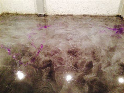 Stunning Metallic Epoxy Basement Floors