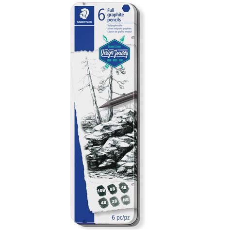 Staedtler Full Graphite Pencils. 5 Degrees of Hardness Plus 1 ...