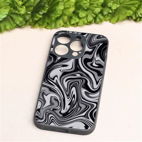 Blackout Marble metal back case for Apple Iphone 16 Pro Max – The Hatke