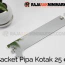 Daun Bracket Pipa Kotak Panjang 25 cm – Bracket Pipa Kotak H 25 | RAK ...