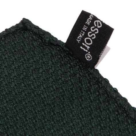 9186W pochette uomo MESSORI green pocket square man