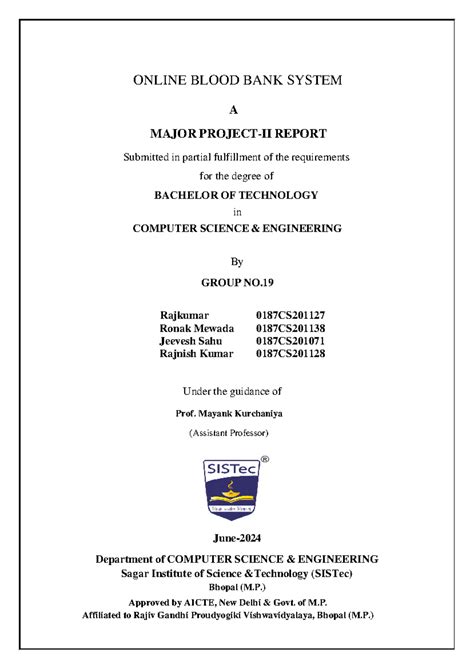 Group 19 last final update - ONLINE BLOOD BANK SYSTEM A MAJOR PROJECT ...