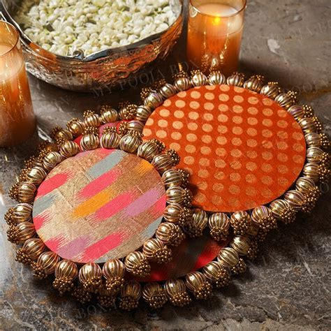 Buy Pooja Palette Brocade Two Sided Aasan Pooja Mat Online in India ...