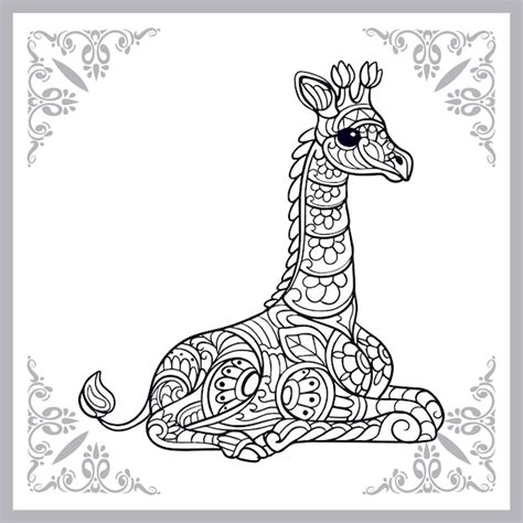 Strona 9 | Zentangle kolorowanka zwierzat – wektory. Pobierz wysokiej ...